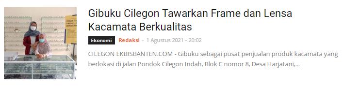 Gibuku Kacamata Pusat Kacamata Cilegon Serang Optik Frame Lensa Terdekat